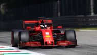 September 5, 2020 Ferrari's Sebastian Vettel during practice Mark Thompson/Pool via REUTERS