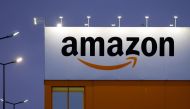 The logo of Amazon is seen at the company logistics center in Lauwin-Planque, northern France, February 20, 2017. REUTERS/Pascal Rossignol/File Photo