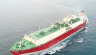 LNG carrier Al Rekayyat in Qatari waters.
