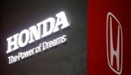 The Honda logo displayed at the 89th Geneva International Motor Show in Geneva, Switzerland, March 5, 2019. REUTERS/Pierre Albouy/File Photo