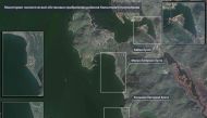 A satellite image taken on September 27, 2020 shows the coastline of the Kamchatka peninsula. A Russian official said on October 5 that the sea off the remote Kamchatka peninsula may have been contaminated with toxic chemicals as Greenpeace warned of an 