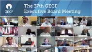 Officials participating at the recently held 37th Executive Board Meeting of the Doha-based Gas Exporting Countries Forum (GECF). 