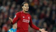 Liverpool's Virgil van Dijk, Champions League . Liverpool v Napoli. Britain. December 11, 2018 / Reuters/Carl Recine