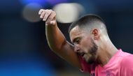 Real Madrid's Eden Hazard Pool via REUTERS/Peter Powell/File Photo