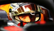 Red Bull's Max Verstappen during practice FIA/Handout