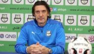 Al Ahli coach Nebosha Jovovic during pre-match press conferences ahead of Round 6 of the QNB Stars League, which begins today.