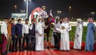 Team Al Lusail celebrates after retaining the Halul Island Cup 