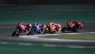 March 10, 2019 Mission Winnow Ducati's Andrea Dovizioso, Repsol Honda Team's Marc Marquez, Team SUZUKI ECSTAR's Alex Rins and Mission Winnow Ducati's Danilo Petrucci during the race REUTERS/Ibraheem Al Omari/File Photo