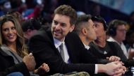 FILE PHOTO: Pau Gasol in attendance during the NBA Rising Stars basketball game at United Center.
