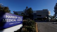 A view shows the Harbor-UCLA Medical Center in Torrance, California, US, where golfer Tiger Woods was taken to following a car crash, February 23, 2021. Reuters/Mike Blake