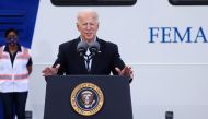 US President Joe Biden speaks after touring a Federal Emergency Management Agency (FEMA) vaccination facility for the coronavirus disease (COVID-19) at NRG Stadium in Houston, Texas, US, February 26, 2021. Reuters/Jonathan Ernst