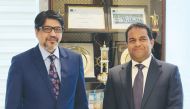 Bangladesh Ambassador to Qatar, Md. Jashim Uddin, and Lulu Group International Director, Dr. Mohamed Althaf, during the meeting.