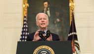 U.S. President Joe Biden makes remarks from the White House after his coronavirus pandemic relief legislation passed in the Senate, in Washington, U.S. March 6, 2021. REUTERS/Erin Scott
