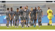 Al Wakrah players celebrate after Mohamed Benyettou scored their second goal against Al Sailiya yesterday.
