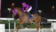 JP Guillambert, the Mohamed Khaled Elahmed-trained Dhergham Bu Thaila to victory in Al Dibal Cup.
