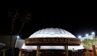 FILE PHOTO: The Pacific Theatre's Cinerama Dome is pictured during the outbreak of the coronavirus disease (COVID-19), in Los Angeles, California, U.S., June 29, 2020. REUTERS/Mario Anzuoni/File Photo
