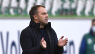 Bayern Munich coach Hansi Flick Pool via REUTERS/Fabian Bimmer 