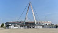 The Allianz Stadium is seen as twelve of Europe's top football clubs launch a breakaway Super League - Turin, Italy - April 19, 2021 REUTERS/Massimo Pinca