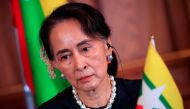 File photo of Myanmar's deposed leader Aung San Suu Kyi