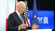 U.S. President Joe Biden holds a news conference at the end of the G7 summit, at Cornwall Airport Newquay, Britain, June 13, 2021. REUTERS/Kevin Lamarque