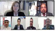 Karen Brady, former Chair of the Institute of Internal Auditors (IIA) North American Board and member of IIA global board, speaking during a webinar hosted by the IIA Qatar Chapter recently. 