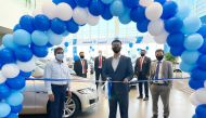 Faisal Sharif, Managing Director at Domasco Automall, cutting the ribbon during the launch of Automall at a ceremony, in Doha recently. 