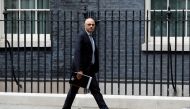 Britain's Health Secretary Sajid Javid walks on Downing Street in London, Britain, July 14, 2021. (REUTERS/Peter Nicholls/File Photo)