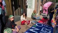 Extinction Rebellion protesters demonstrate at the Norwegian oil and energy ministry in Oslo, Norway August 23, 2021. Reuters/Gwladys Fouche