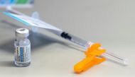 The Johnson & Johnson coronavirus disease (COVID-19) vaccine is seen at the OSU Wexner Medical Center in Columbus, Ohio, U.S. March 2, 2021. REUTERS/Gaelen Morse/File Photo