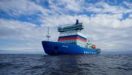 The nuclear-powered icebreaker Arktika is seen during the sea trials in the Gulf of Finland, in the Baltic Sea, Russia July 5, 2020. Nikita Greydin/Baltic Shipyard/Handout via REUTERS