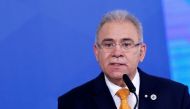 Brazil's Health Minister Marcelo Queiroga speaks during a ceremony at the Planalto Palace in Brasilia, Brazil, August 5, 2021. REUTERS/Adriano Machado