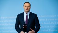 Health Minister Jens Spahn (CDU) addresses the media during a statement on the coronavirus disease (COVID-19) situation in Berlin, Germany, September 22, 2021. Reuters/Michele Tantussi