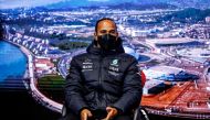Mercedes' Lewis Hamilton during the press conference FIA/Handout