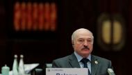 FILE PHOTO: Belarus President Alexander Lukashenko attends the Roundtable Summit Phase One Sessions of Belt and Road Forum at the International Conference Center in Yanqi Lake on May 15, 2017 in Beijing, China. REUTERS/Lintao Zhang