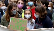 Swedish environmental activist Greta Thunberg attends the Global Climate Strike of the movement Fridays for Future in Berlin, Germany, September 24, 2021. REUTERS/Christian Mang