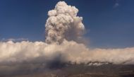 Lava from a volcano eruption flows in El Paso, on the Canary Island of La Palma, Spain, September 23, 2021. Picture taken September 23, 2021. Emilio Morenatti/Pool via REUTERS