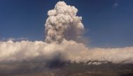 Lava from a volcano eruption flows in El Paso, on the Canary Island of La Palma, Spain, September 23, 2021. Picture taken September 23, 2021. Emilio Morenatti/Pool via REUTERS


