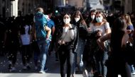 File Photo: People walk down Via del Corso street amid the coronavirus disease (COVID-19) pandemic in Rome, Italy, April 24, 2021. REUTERS/Remo Casilli