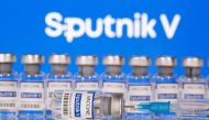 Vials labelled 
