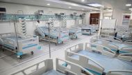A general view of the mobile intensive care unit (ICU) being prepared to receive coronavirus disease (COVID-19) patients at Marius Nasta Institute of Pneumology in Bucharest, Romania, September 22, 2021. Picture taken September 22, 2021. Inquam Photos/Oct