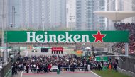 FILE PHOTO: General view of the grid before the race REUTERS/Aly Song/File Photo
