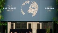 People arrive at the Earthshot awards ceremony in London, Britain October 17, 2021. REUTERS/Henry Nicholls
