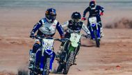 Riders in action during the first round of the Championship.
