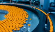 Pfizer/BioNTech's new pediatric COVID-19 vaccine vials are seen in this undated handout photo. Pfizer/Handout via Reuters