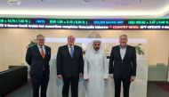 Yousuf Mohamed Al Jaida, Chief Executive Officer, QFC and other officials during the event.