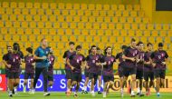 A file photo of Iraq team's training session.