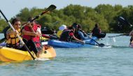 Kayaking at Purple Island.