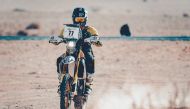 Sheikh Mohamed Al Thani, winner of motorcycles Over 450 cc class.