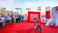 Kahramaa pavilion at Katara hosting fans of FIFA Arab Cup. 
