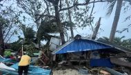 Aftermath of Typhoon Rai is seen in Dimiao, Bohol province, Philippines December 17, 2021 in this picture obtained from social media. Marco J. Dagasuhan/via REUTERS 